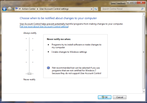 UAC Windows 7